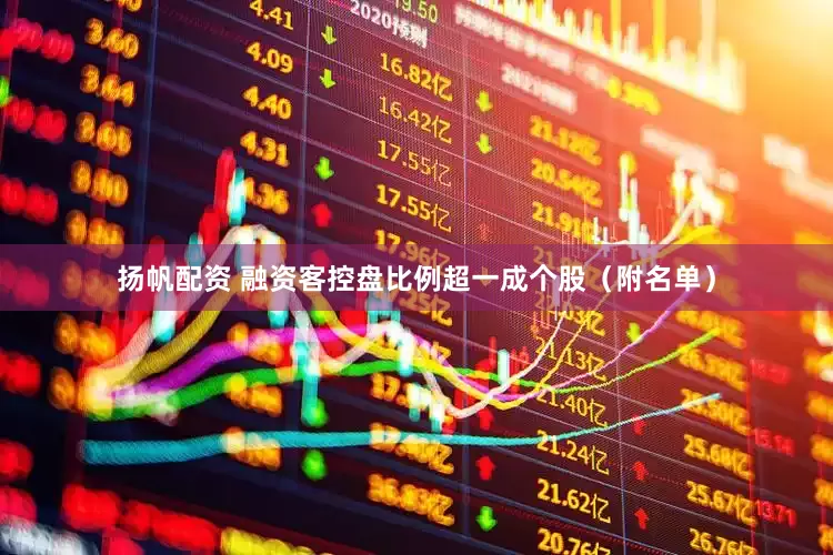 扬帆配资 融资客控盘比例超一成个股（附名单）